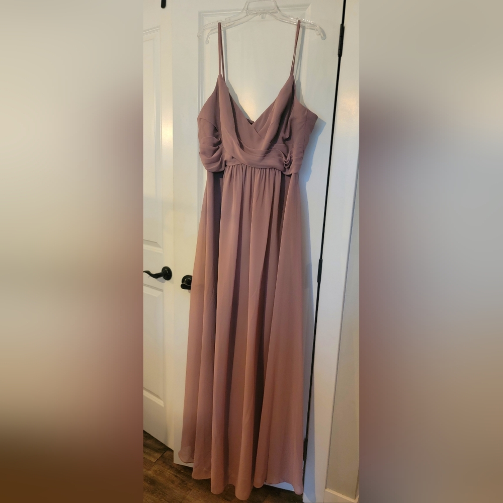 New! Elegant Rose/Mauve Bridesmaid Gown